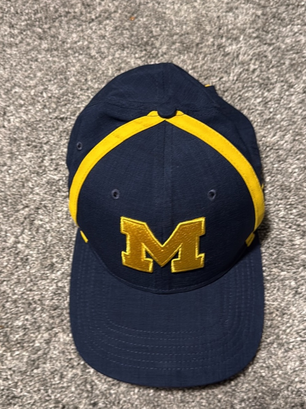 Jordan Jumpman University Michigan Logo Navy & Yellow Baseball Cap adjustable
